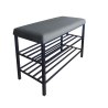 Szafka na buty SMART tkanina Welur stelaż metalowy Regał Półka