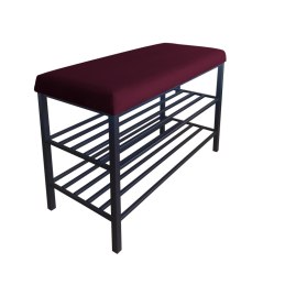 Szafka na buty SMART tkanina Welur stelaż metalowy Regał Półka