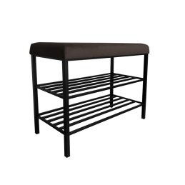 Szafka na buty SMART tkanina Welur stelaż metalowy Regał Półka