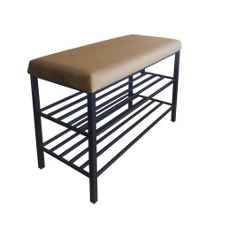 Szafka na buty SMART tkanina Welur stelaż metalowy Regał Półka