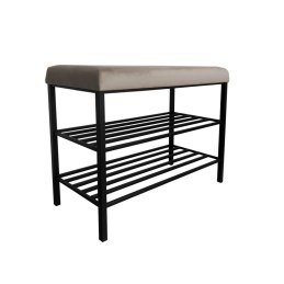 Szafka na buty SMART tkanina Welur stelaż metalowy Regał Półka