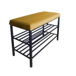 Szafka na buty SMART tkanina Welur stelaż metalowy Regał Półka