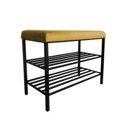 Szafka na buty SMART tkanina Welur stelaż metalowy Regał Półka