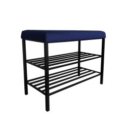 Szafka na buty SMART tkanina Welur stelaż metalowy Regał Półka