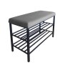 Szafka na buty SMART tkanina Welur stelaż metalowy Regał Półka