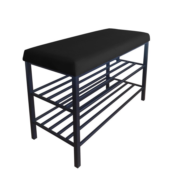 Szafka na buty SMART tkanina Welur stelaż metalowy Regał Półka