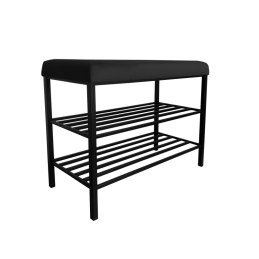 Szafka na buty SMART tkanina Welur stelaż metalowy Regał Półka