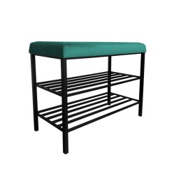 Szafka na buty SMART tkanina Welur stelaż metalowy Regał Półka