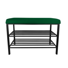 Szafka na buty SMART tkanina Welur stelaż metalowy Regał Półka