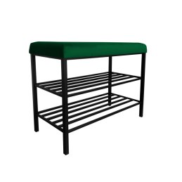 Szafka na buty SMART tkanina Welur stelaż metalowy Regał Półka