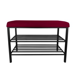 Szafka na buty SMART tkanina Welur stelaż metalowy Regał Półka