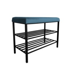 Szafka na buty SMART tkanina Welur stelaż metalowy Regał Półka