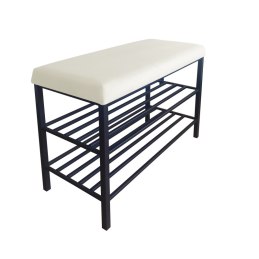 Szafka na buty SMART tkanina Welur stelaż metalowy Regał Półka