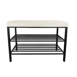 Szafka na buty SMART tkanina Welur stelaż metalowy Regał Półka