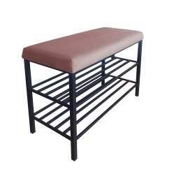 Szafka na buty SMART tkanina Welur stelaż metalowy Regał Półka