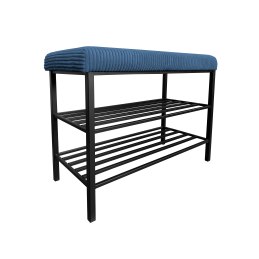 Szafka na buty SMART tkanina POSO stelaż metalowy Regał Półka