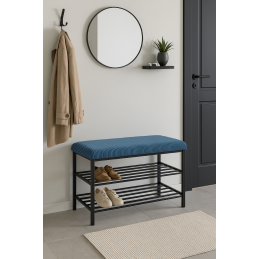 Szafka na buty SMART tkanina POSO stelaż metalowy Regał Półka