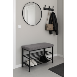 Szafka na buty SMART tkanina POSO stelaż metalowy Regał Półka