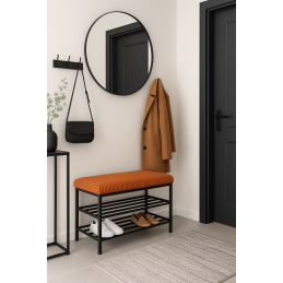 Szafka na buty SMART tkanina POSO stelaż metalowy Regał Półka