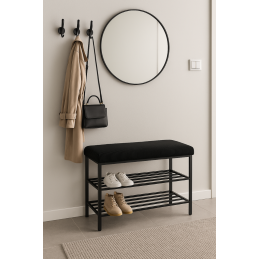 Szafka na buty SMART tkanina POSO stelaż metalowy Regał Półka