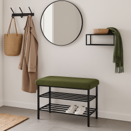 Szafka na buty SMART tkanina Rolf stelaż metalowy Regał Półka