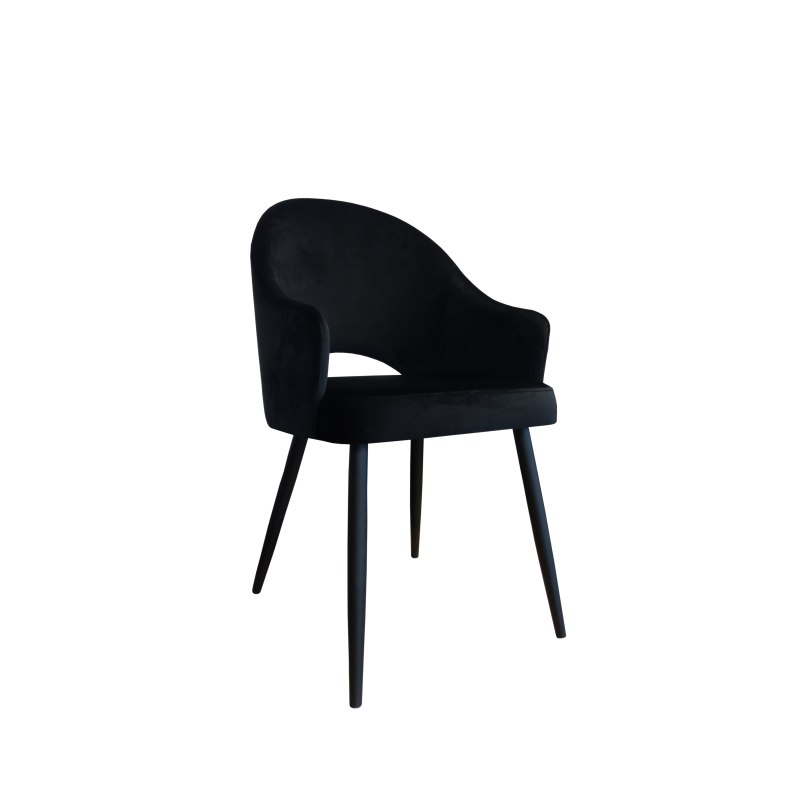 Krzesło Velvet tkanina Welur noga metalowa