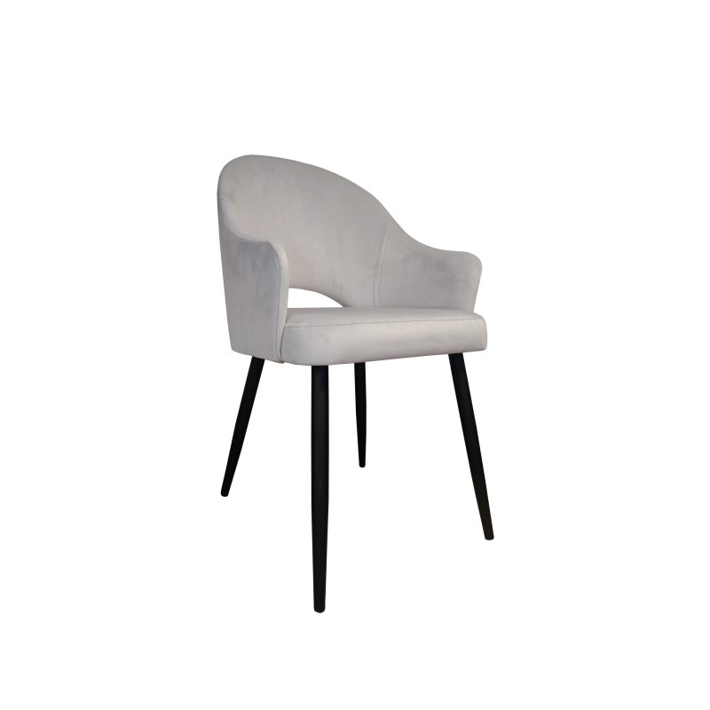 Krzesło Velvet tkanina welur, noga metalowa