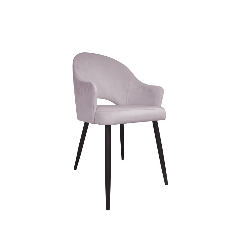 Krzesło Velvet tkanina Welur noga metalowa