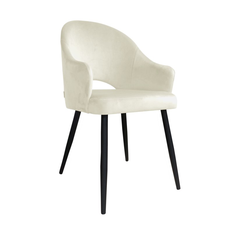 Krzesło Velvet tkanina Welur noga metalowa