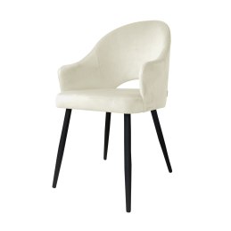 Krzesło Velvet tkanina Welur noga metalowa