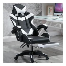 Fotel gamingowy Games z podnóżkiem i masażem