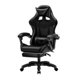 Fotel gamingowy Games z podnóżkiem i masażem