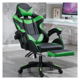 Fotel gamingowy Games z podnóżkiem i masażem