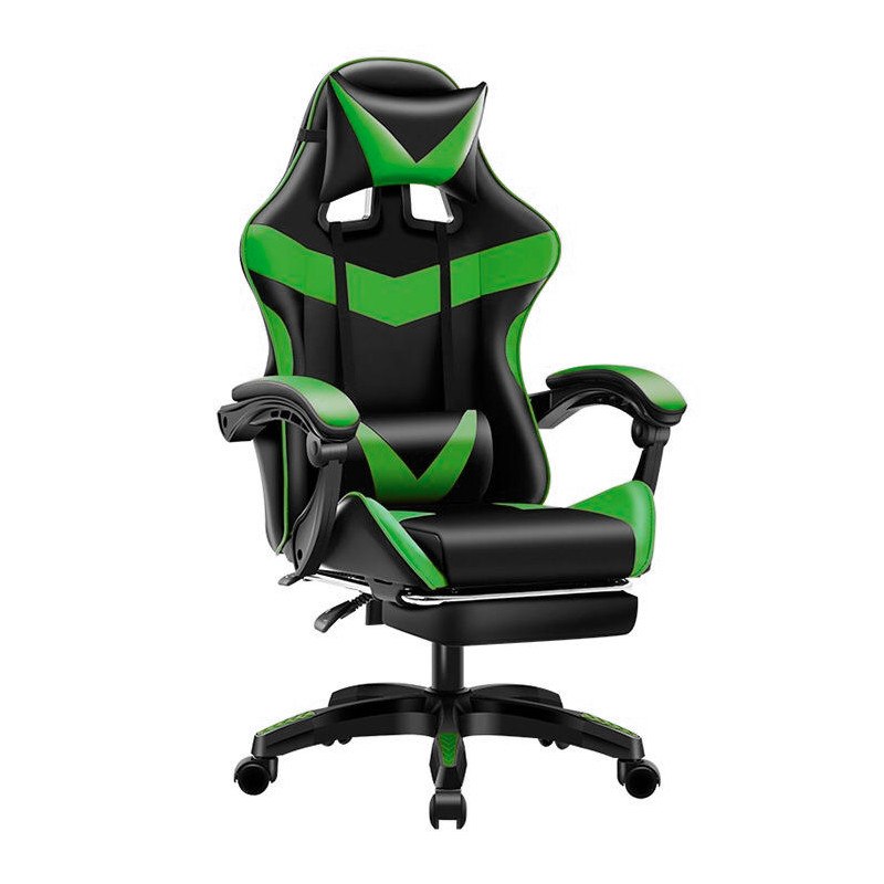 Fotel gamingowy Games z podnóżkiem i masażem