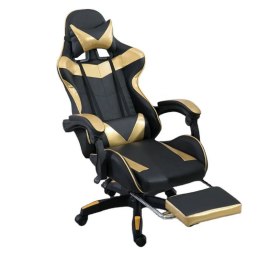 Fotel gamingowy Games z podnóżkiem i masażem