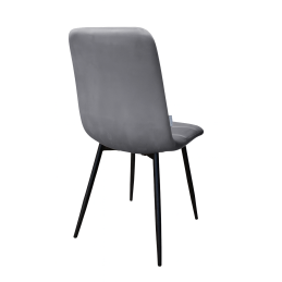 Krzesło FOX z przeszyciem tkanina Welur noga metalowa