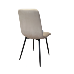 Krzesło FOX z przeszyciem tkanina Welur noga metalowa