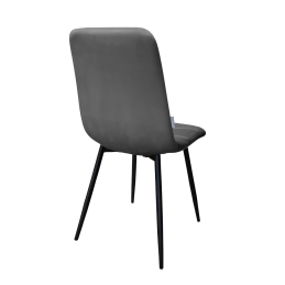 Krzesło FOX z przeszyciem tkanina Welur noga metalowa