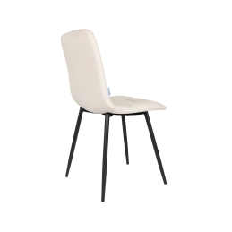 Krzesło FOX z przeszyciem tkanina Welur noga metalowa