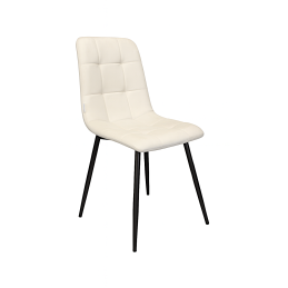 Krzesło FOX z przeszyciem tkanina Welur noga metalowa