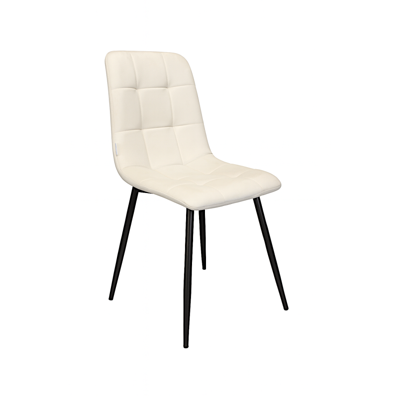 Krzesło FOX z przeszyciem tkanina Welur noga metalowa