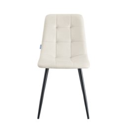 Krzesło FOX z przeszyciem tkanina Welur noga metalowa
