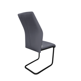 Krzesło IVO welur czarne na płozach
