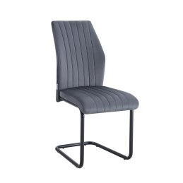 Krzesło IVO welur czarne na płozach