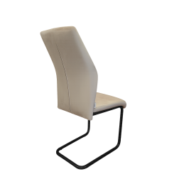 Krzesło IVO welur czarne na płozach