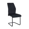 Krzesło IVO welur czarne na płozach