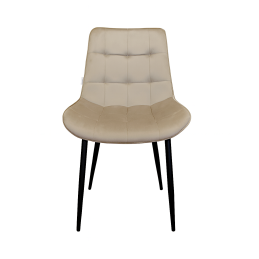 Krzesło Cherry tkanina Welur tapicerowane noga metalowa