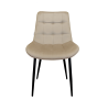 Krzesło Cherry tkanina Welur tapicerowane noga metalowa