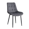 Krzesło Cherry tkanina Welur tapicerowane noga metalowa