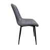 Krzesło Cherry tkanina Welur tapicerowane noga metalowa